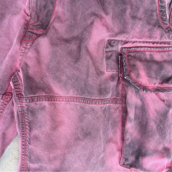 Y2K Reworked Overdyed Cargo Utility Shorts Distressed - Picture 4 of 11